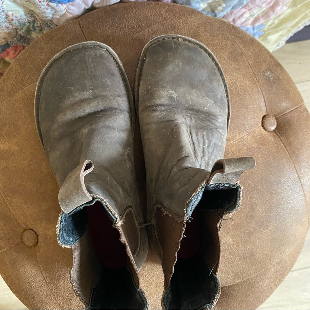 Brown Davinci Leather Boots barefoot Chelsea Boots - Picture 5 of 5